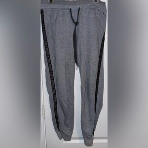 Adidas NEO Grey Logo Tape Joggers Size S
